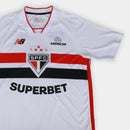 Camisa São Paulo I 2026/27 Jogador New Balance Masculina - Branco+Vermelho