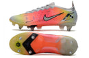 Chuteira Nike Mercurial Vapor 14 Elite SG Campo - Branca, Laranja e Verde
