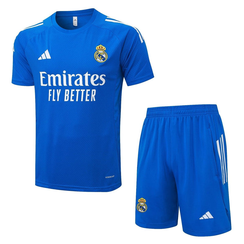 Kit de Treino adulto Real Madrid 2025/26 Short e Camisa