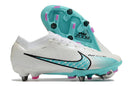Chuteira Nike Mercurial Vapor XV Elite SG Campo - Branca e Azul