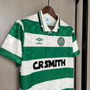 Camisa Celtic Retrô 1987/1989 Verde e Branca - Umbro