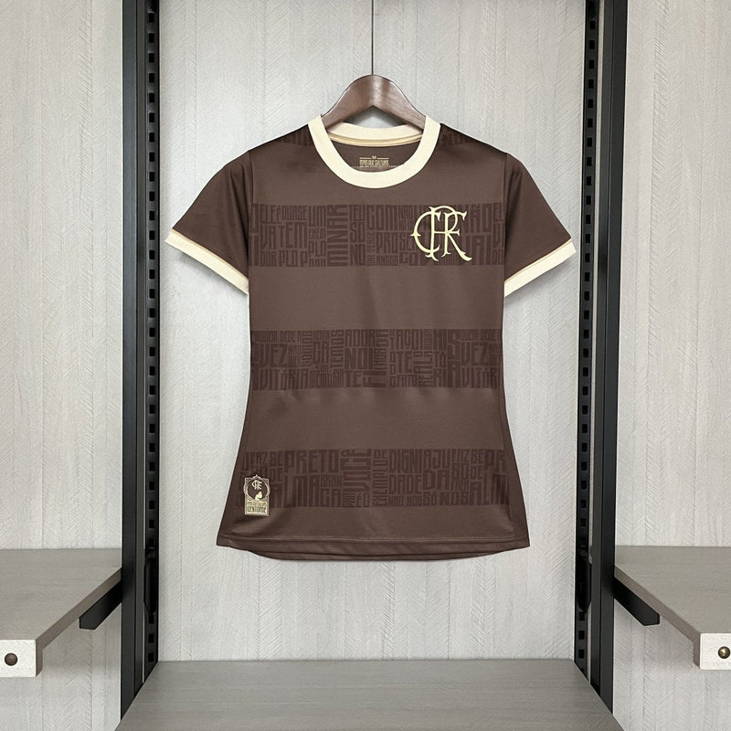 Camisa Flamengo Identidade - Marrom - (Feminina)