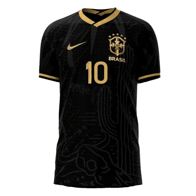 Camisa Seleção Brasil Fourth 2022 Nike - Preto - Conceito Nordeste