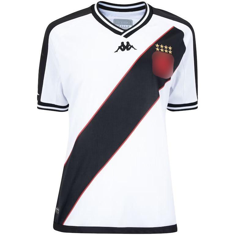 Camisa Vasco I 24/25 Kappa - Branca com Listra Preta - (Feminina)
