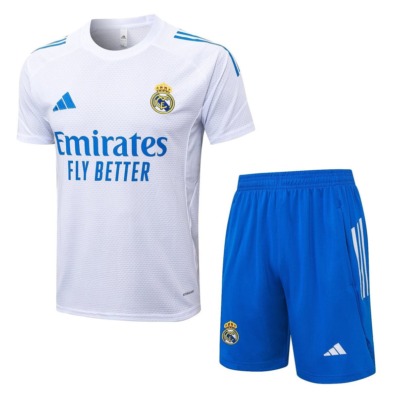 Kit de Treino adulto Real Madrid 2025/26 Short e Camisa