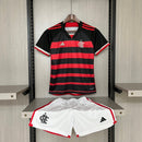 Kit Infantil Flamengo I 24/25 Torcedor Adidas - Vermelho+Preto
